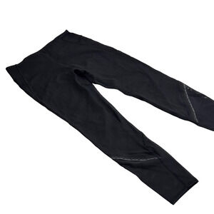 Iviva Girls black leggings with sheer net sections